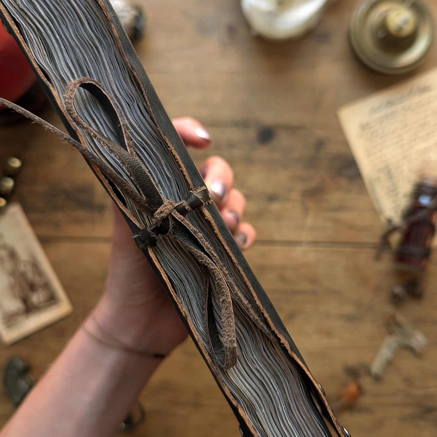 Jurnal din Piele Naturală cu Pentagramă