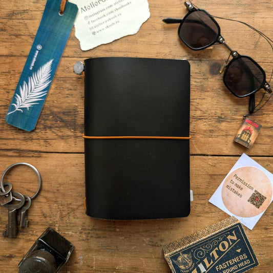 Agendă Travel Notebook Coperta din Piele Naturală