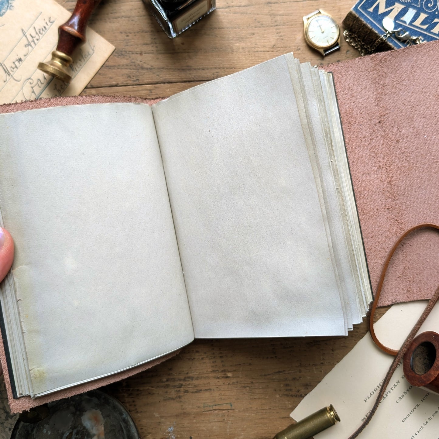 Jurnal din Piele Naturală cu Copertă Vintage - A6